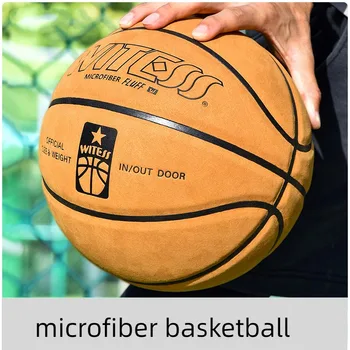 Профессиональный Размер 5 Размер 7 Баскетбол Микрофибра Противоскользящий Износостойкий Взрослые Тренировочный Мяч Матч Мяч На открытом воздухе Крытый баскетбол
