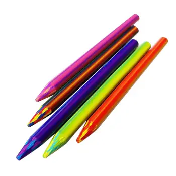  Радужные поводки для карандашей 5,6 мм для взрослого ребенка, начинающего любителя рисования, 5 шт.