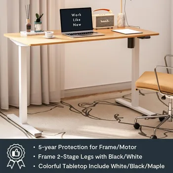  регулируемый по высоте стол 40 x 24 дюйма цельный стоячий стол для небольшого пространства электрический стол для домашнего офиса