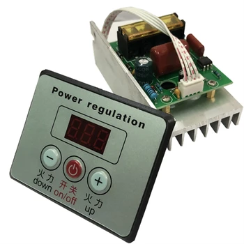 Регулятор напряжения Контроллер напряжения AC220V 8000 Вт высокой мощности SCR Регулятор скорости управления Регулировка мощности
