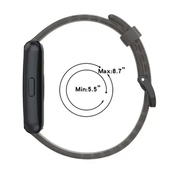 Ремешок для часов Полупрозрачные смарт-аксессуары Ремешок для часов Huawei Band 7 Силиконовый ремешок Дышащий спортивный браслет Сменный