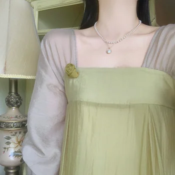 Ретро Шифоновая юбка Женская одежда Вечерние платья Vestido Платье
