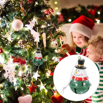 Рождественская раскрашенная смола железный колокольчик кулон (большой стиль Санта-Клауса) Украсить