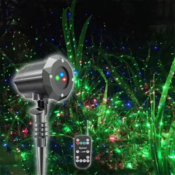 Рождественский движущийся лазерный проектор Full Sky Star Водонепроницаемый сценический эффект Прожектор Дистанционное управление Сад Домашнее дерево Пейзаж Свет