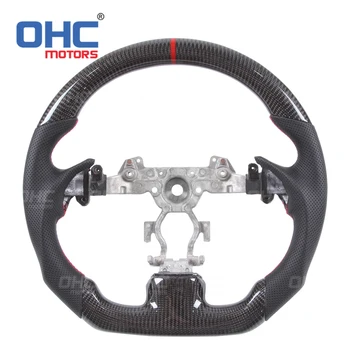 Рулевое колесо из углеродного волокна, совместимое с двигателями Infiniti G37 G37X G25 Q40 2007 - 2015 гг. Рулевое колесо из углеродного волокна OHC