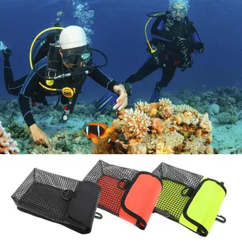  С подвесной пряжкой Сетчатая сумка для снаряжения для дайвинга Портативная сумка для подводного плавания Сумка для хранения для подводного дайвинга Сетчатая сумка для снаряжения Аксессуары для дайвинга