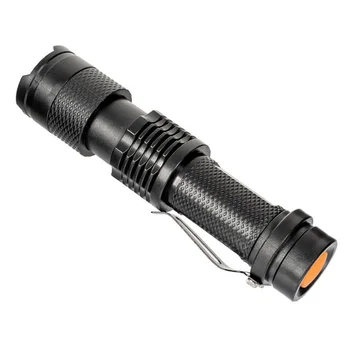  светодиодный диммирование мини маленький фонарик sk68 Блок питания двойного назначения Портативный телескопический зум Ручной фонарик