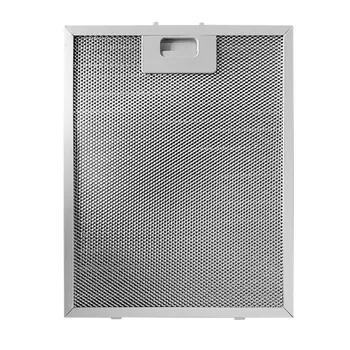 Серебряная вытяжка 1 шт. 318 x 258 x 9 мм 5-слойный чистый фильтр вытяжка фильтры экстрактор сетка нержавеющая сталь
