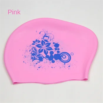 Силикон для плавания для длинных волос Женские водонепроницаемые шапочки для плавания Женский капюшон Шапка для детей Garras Natacion Casquette