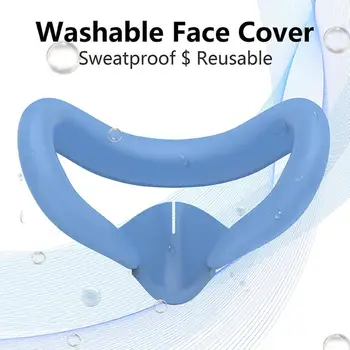 Силиконовая маска для лица Meta Quest 3 Замена очков VR Face Interface Защитная крышка Красочная маска для глаз с защитой от пота
