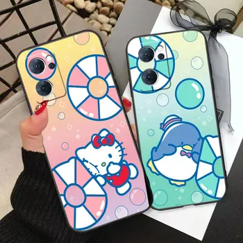 Симпатичный чехол Kuromi Hello Kitty Phone Funda Coque для OPPO Realme X50 X7 XT X 10 9 9I 8 8I 7 6 5 Pro Plus 5G Чехол Capa Shell Cover