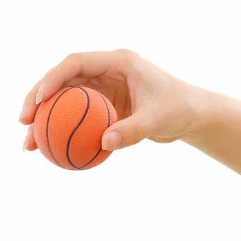 Совершенно новый горячий 6,3 см Squeeze Ball Hand Exerciser Оранжевый Мини Баскетбол Рука Запястье Снятие стресса PU Пенопласт Мяч Игрушка ДЛЯ Ребенка Взрослый