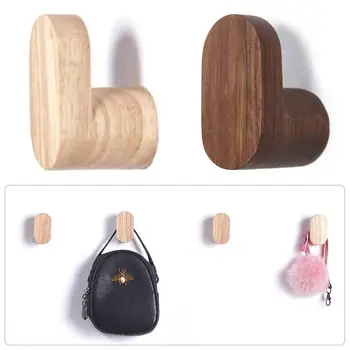 современный простой деревянный декоративный крючок держатель для ключей дверная вешалка настенный перфоратор халат крючок для пальто сумка стойка для домашнего хранения