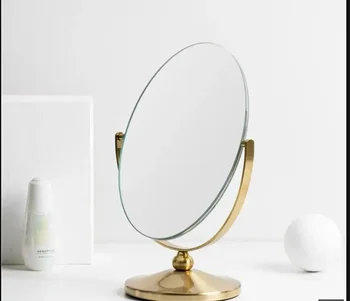 современный стиль овальное зеркало настольное вертикальное декоративное зеркало гостиная ванная комната двустороннее зеркало девушки комната макияж украшения