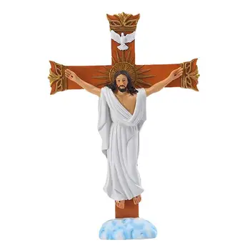Статуя Иисуса на Голгофе Религиозная статуя Иисуса с Иисусом, несущим крест на пути к Голгофе Статуя Иисуса из смолы