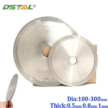  Ультратонкий алмазный пильный диск диаметром 100-300 мм Внутреннее отверстие Режущий диск для оправки для агатового стекла Драгоценный камень Прорезь THK 0,5 0,8 1 мм
