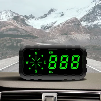 Универсальный для всех транспортных средств Компас GPS Спидометр Дисплей Новейший C3010 Скорость Одометр Пробег HUD Цифровая сигнализация скорости