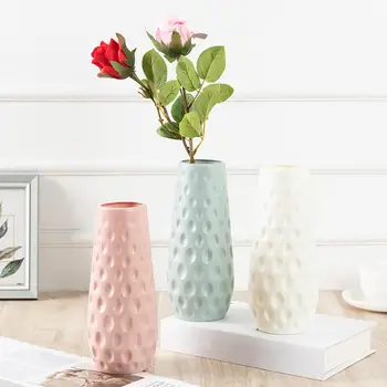  устойчивая к царапинам ваза для цветов в современном скандинавском стиле с уникальной текстурой Гладкий край Элегантное украшение рабочего стола для дома