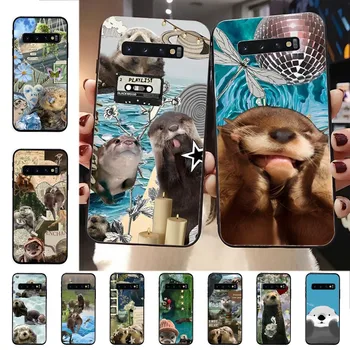 Чехол для телефона Cute Animal Otter для Samsung S 9 10 20 21 22 23 30 23plus lite Ultra FE S10lite Fundas