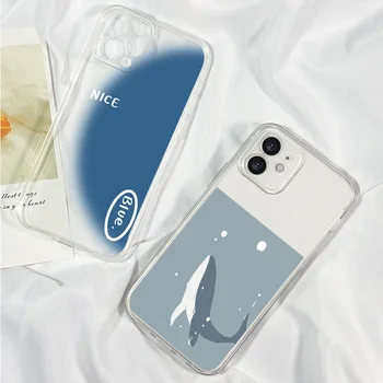 Чехол для телефона Dolphin для iPhone 14 13 12 11 Pro Max X Xs Max XR 8 7 6 6s Plus Мягкий силиконовый чехол прозрачный