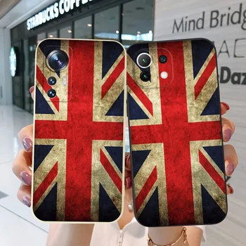 чехол для телефона для Xiaomi Redmi Note 12 4G PRO Plus 5G Discovery TURBO UK ретро флаг
