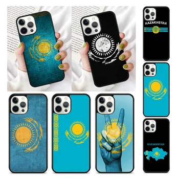 Чехол для телефона с флагом Казахстана для iPhone 15 SE2020 6 7 8 Plus XR XS для Apple 13 11 12 14 Mini Pro Max Cover coque fundas Shell