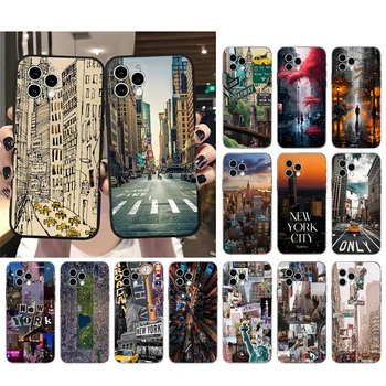 Чехол для уличного телефона в Нью-Йорке для iphone 15 14 Pro Max 13 12 11 Pro Max XSMax XR 12 13 mini 14 Plus Shell