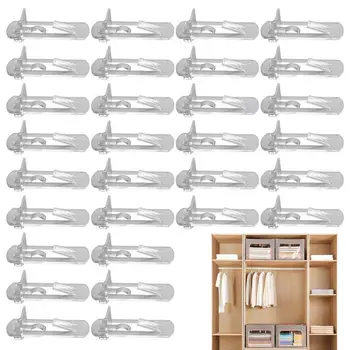  Штифт для поддержки полок Прозрачные самоблокирующиеся колышки для шкафа Портативные запирающиеся опорные штифты для книжного шкафа Шкаф Кухонная мебель
