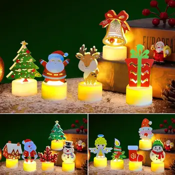 Электрические свечи Рождественское украшение Электронный свет свечи Беспламенные светодиодные свечи с батарейным питанием для свадебного декора