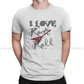 Я люблю повседневную TShirt Гитара Рок Принт Уличная одежда Удобная футболка Мужская футболка Специальный подарок Одежда