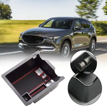  Ящик для подлокотника центральной консоли Хранение для Mazda CX-5 2017- 2022 CX5 Аксессуары для интерьера Коробка Укладка Уборка ABS Контейнер U1N2
